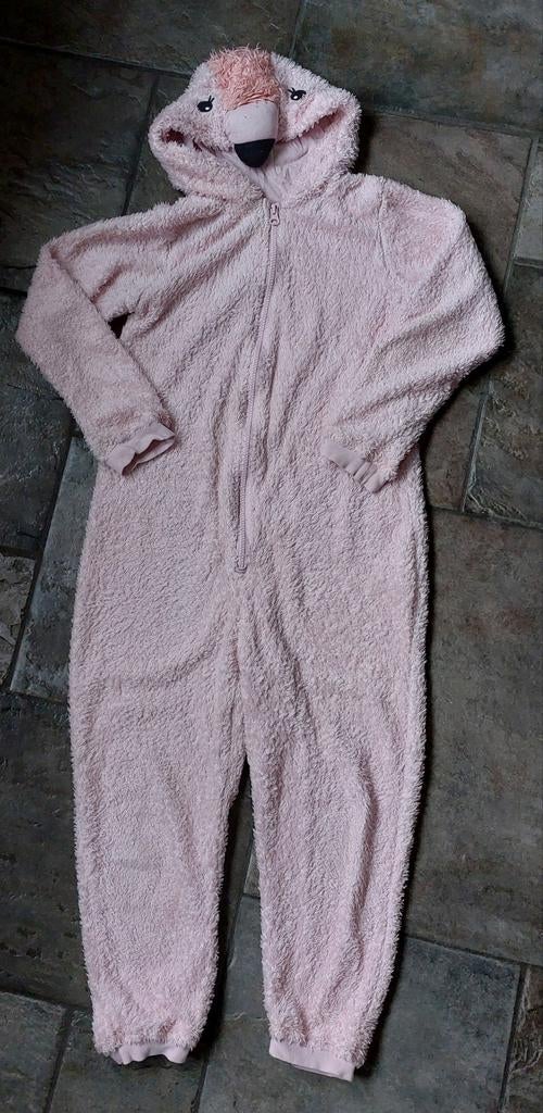 Flamingo pak onesie maat 134 140, Ophalen of Verzenden, Gebruikt, 134 t/m 140, Meisje
