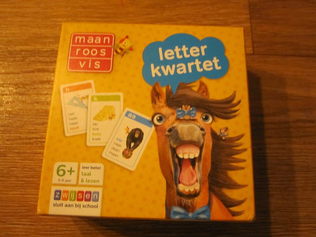 Maan Roos Vis Zwijsen letterkwartet leer beter taal en lezen, Ophalen of Verzenden, Zo goed als nieuw, Zwijsen