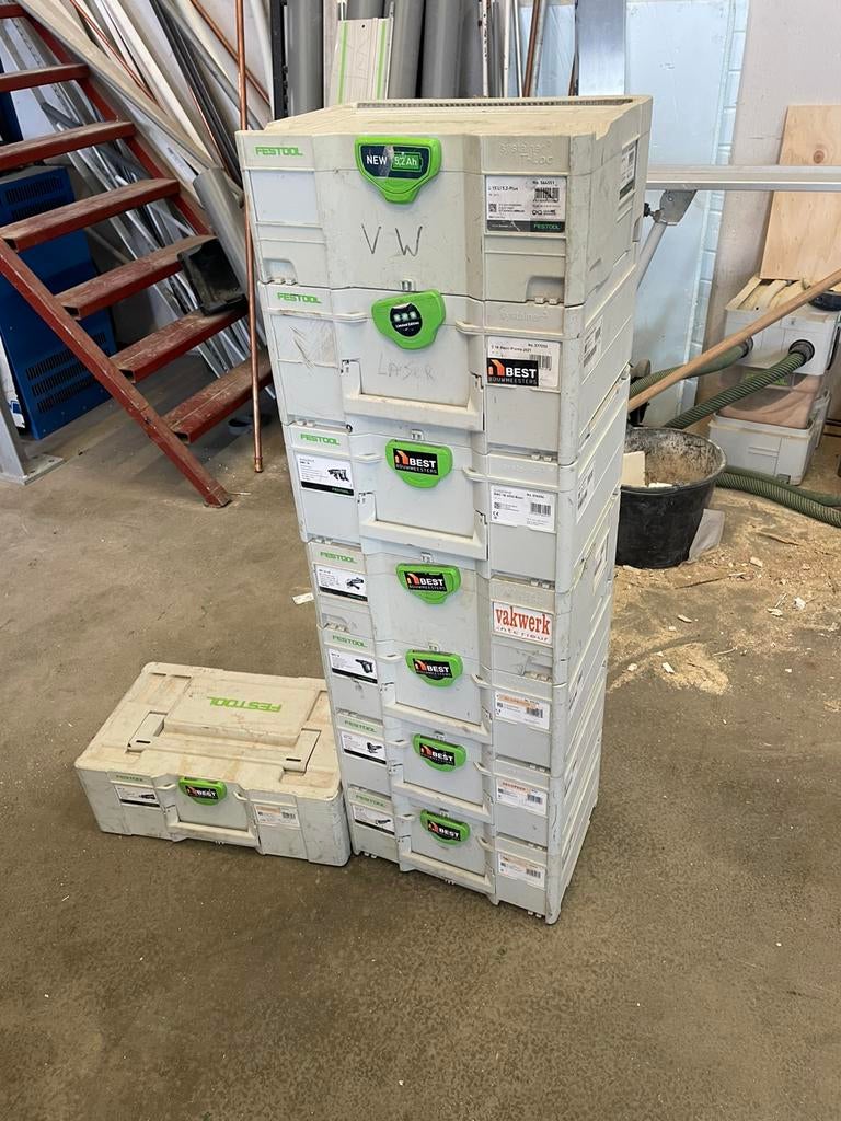 Festool Systainers diverse maten, Ophalen of Verzenden, Gebruikt