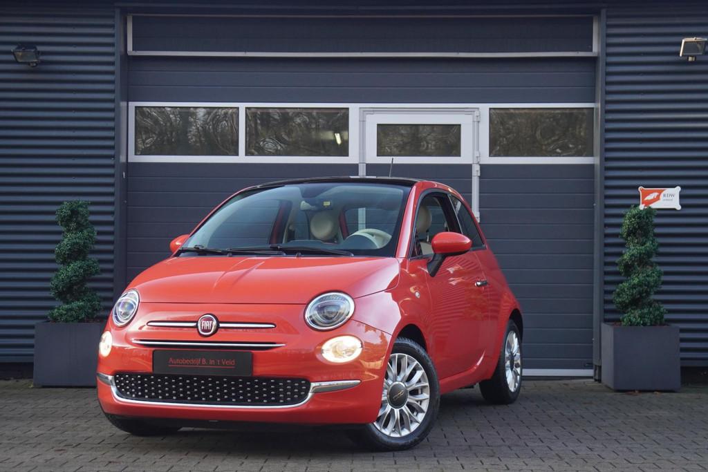 Fiat 500 1.2 Lounge PANO NAVI PDC LED FACELIFT, Voorwielaandrijving, Stof, Gebruikt, 4 cilinders
