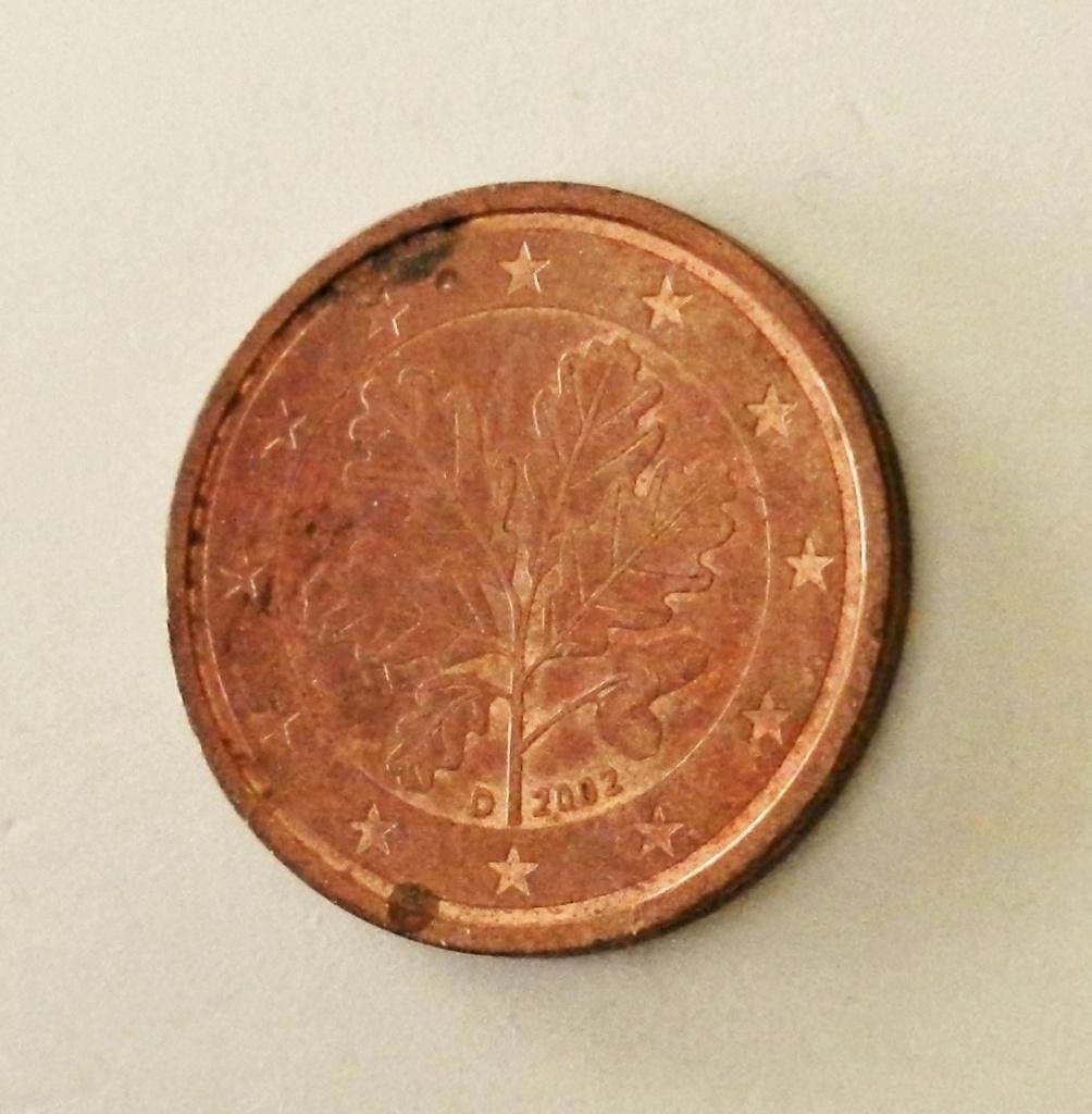 Duitsland 2 eurocent 2002 D, Postzegels en Munten, Munten | Europa | Euromunten, Verzenden, Duitsland, 2 cent, Losse munt