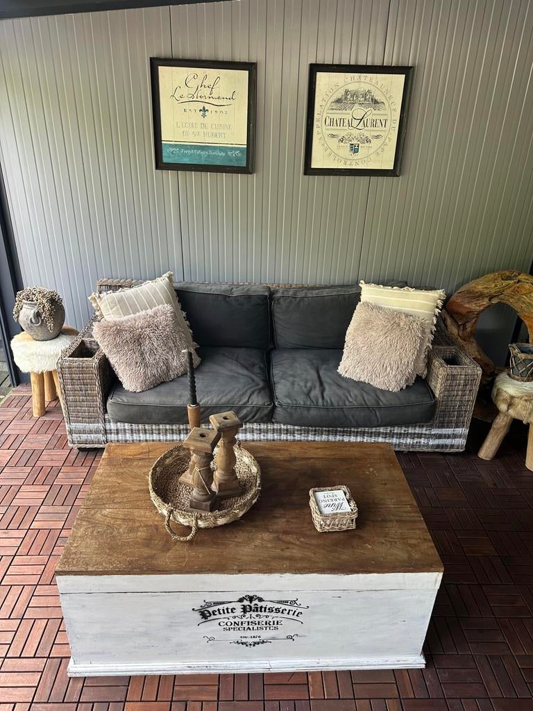 Riviera maison tuinbank, Huis en Inrichting, Banken | Bankstellen, Gebruikt, 150 tot 200 cm, Tweepersoons, Ophalen of Verzenden