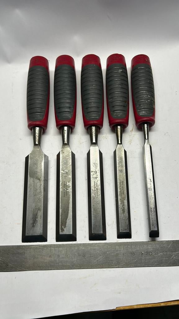 nooitgedagt beitels ( beitelset houtbeitels ), Antiek en Kunst, Antiek | Gereedschap en Instrumenten, Ophalen of Verzenden