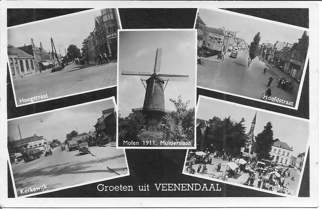Groeten uit Veenendaal, Ophalen of Verzenden, 1940 tot 1960, Gelopen, Utrecht