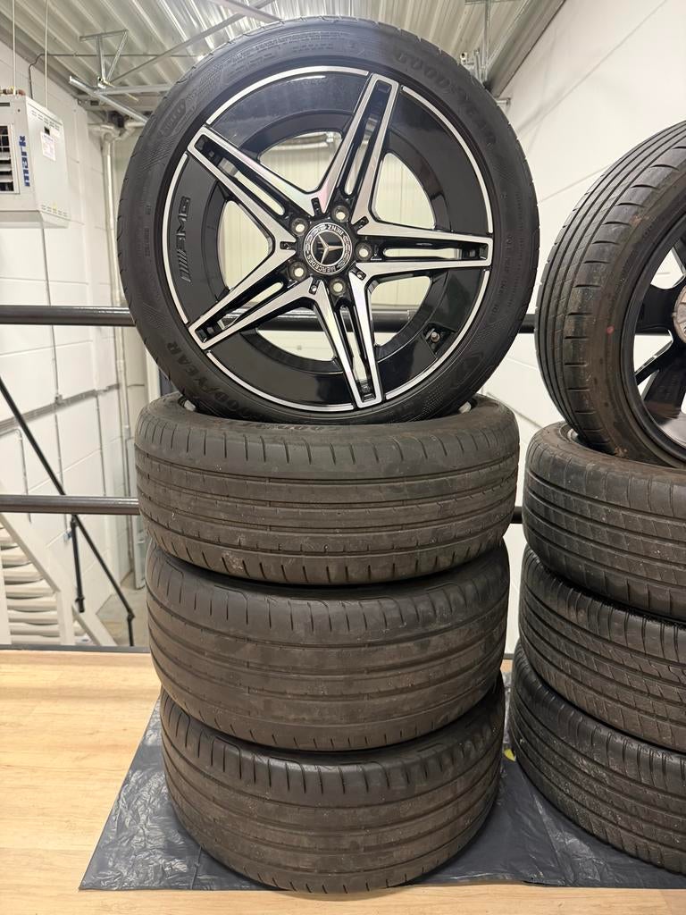 Mercedes C-klasse W206 originele 18 inch velgen, Auto-onderdelen, Banden en Velgen, Ophalen, 18 inch, Gebruikt, Banden en Velgen