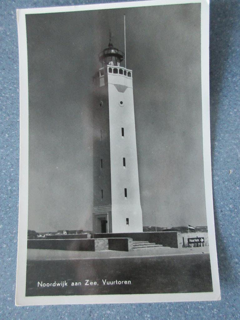 Noordwijk aan Zee, Vuurtoren, Verzamelen, Verzenden, 1940 tot 1960, Gelopen, Zuid-Holland