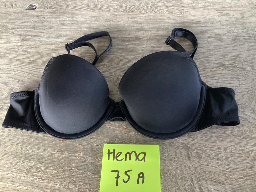 Hema BH 75A - Zwart,, Ophalen of Verzenden, Zwart, BH