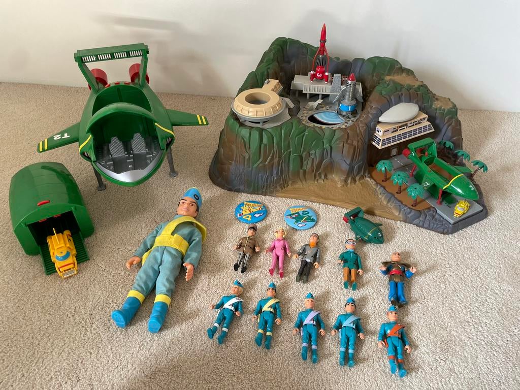 Thunderbirds Tracy Island Matchbox 1992 + Thunderbird 2, Ophalen of Verzenden, Gebruikt, Jongen of Meisje