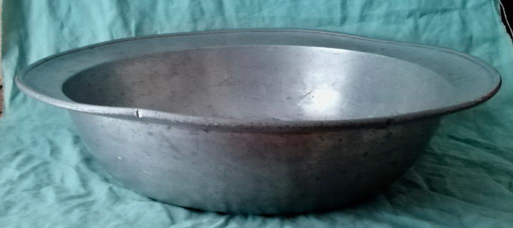 I.T. Schroeder Fein Zinn - Grote antieke tinnen schaal, Ophalen of Verzenden