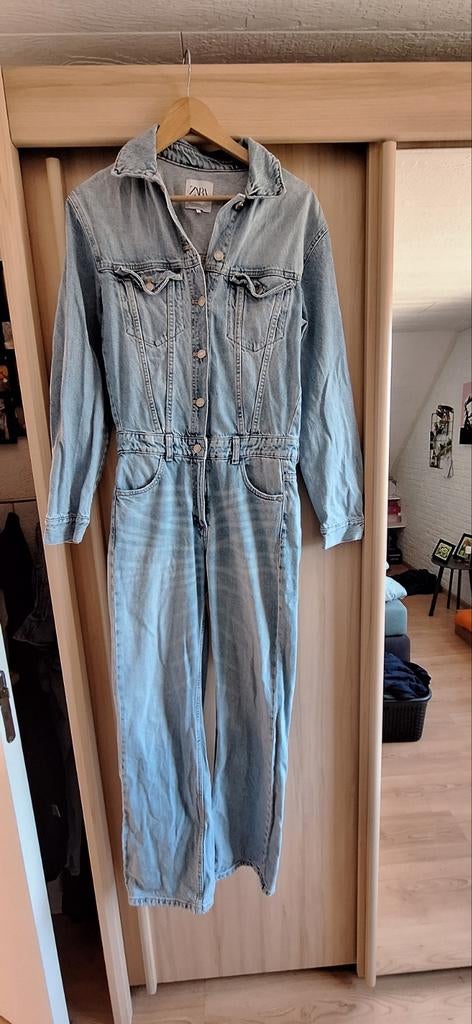 Jumpsuit tuinbroek Zara, Kleding | Dames, Jumpsuits, Ophalen of Verzenden, Zo goed als nieuw, Maat 34 (XS) of kleiner, Blauw