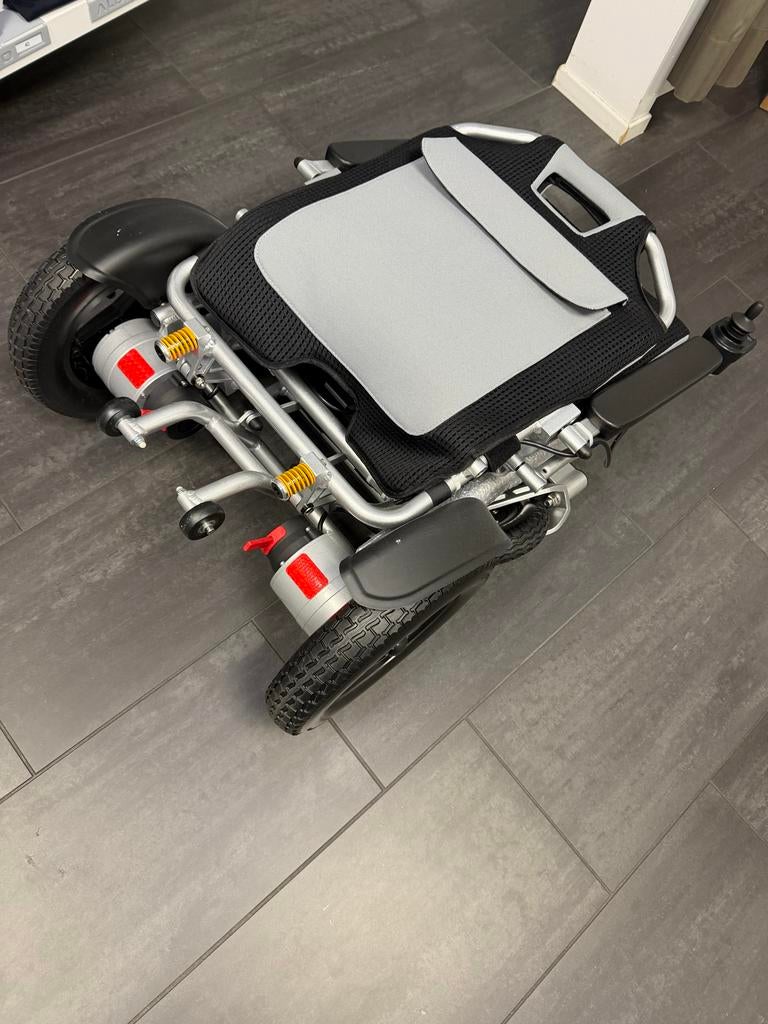 VASTE SPOTPRIJS opvouwbare elektrische rolstoel, Ophalen of Verzenden, Zo goed als nieuw, Elektrische rolstoel