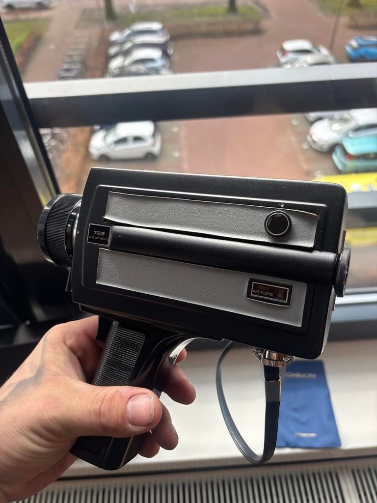 Chinon 722 Auto Zoom 8mm camera, Audio, Tv en Foto, Videocamera's Analoog, Ophalen of Verzenden, 8mm, Camera