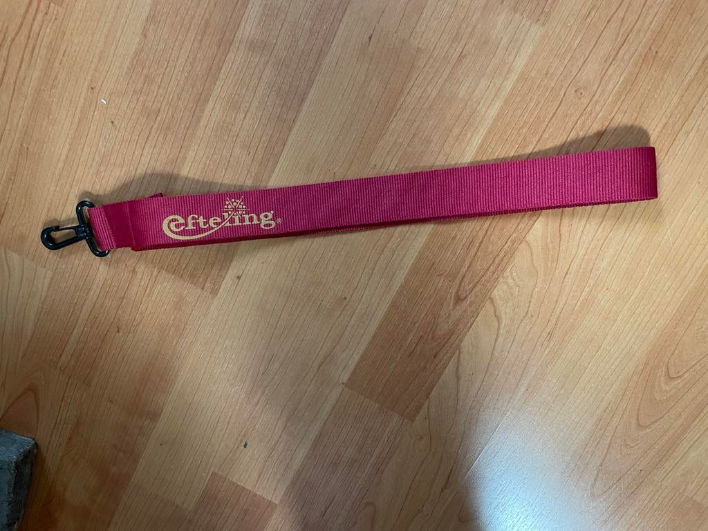 Efteling Keycord - Rood met gouden logo, Ophalen of Verzenden, Zo goed als nieuw, Gebruiksvoorwerp