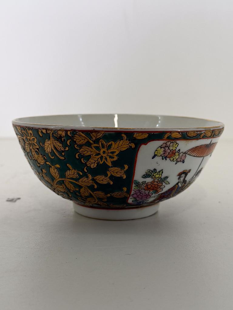 Japanse Kutani stijl porseleinen kom, Antiek en Kunst, Antiek | Porselein, Ophalen of Verzenden