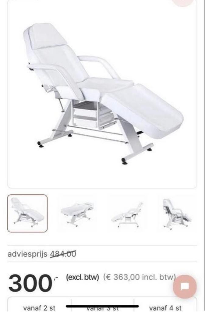 Schoonhield behandeling stoel wit, Ophalen, Overige typen