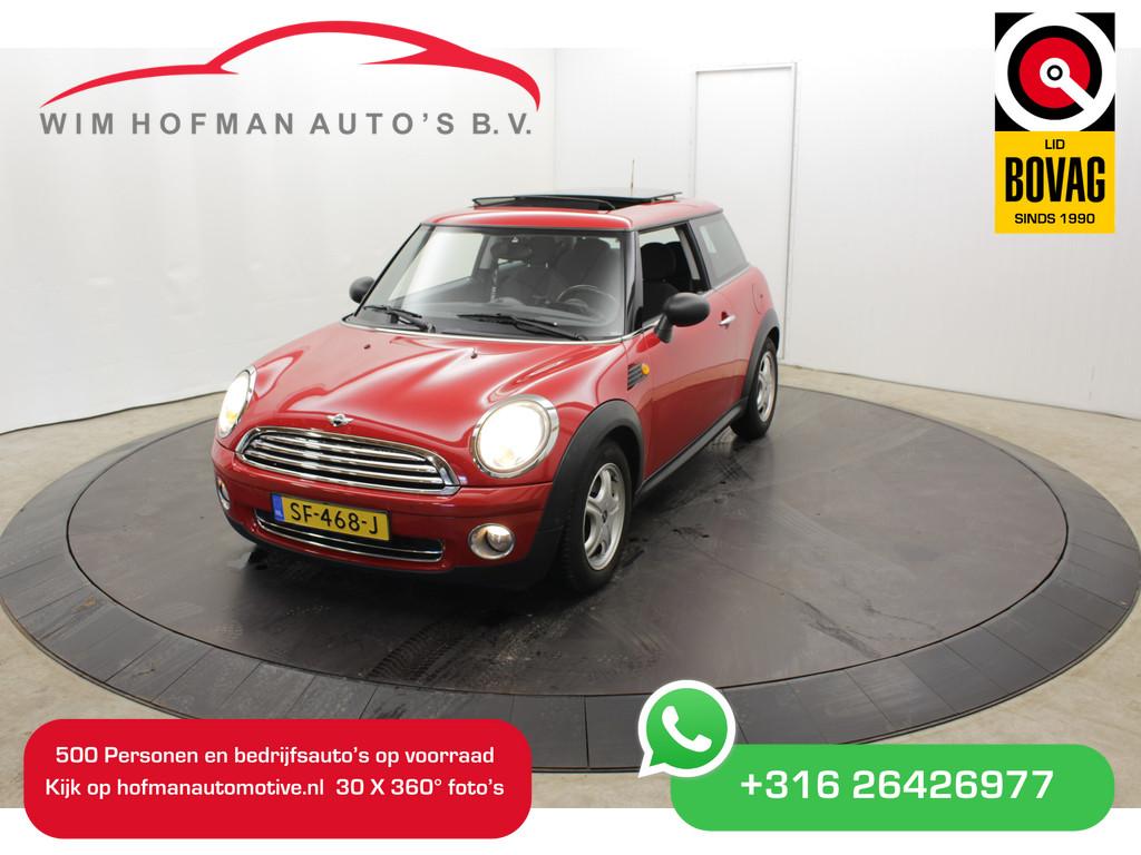 MINI Mini 1.4 One Panoramadak Youngtimer Alarm Airco, Voorwielaandrijving, Stof, Gebruikt, Zwart