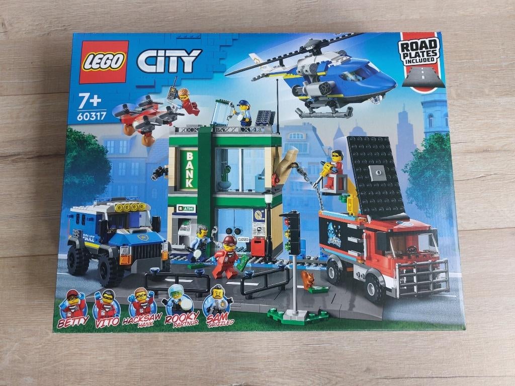 lego city politieachtervolging bij de bank 60317, City, Lego, Nieuw, Ophalen of Verzenden