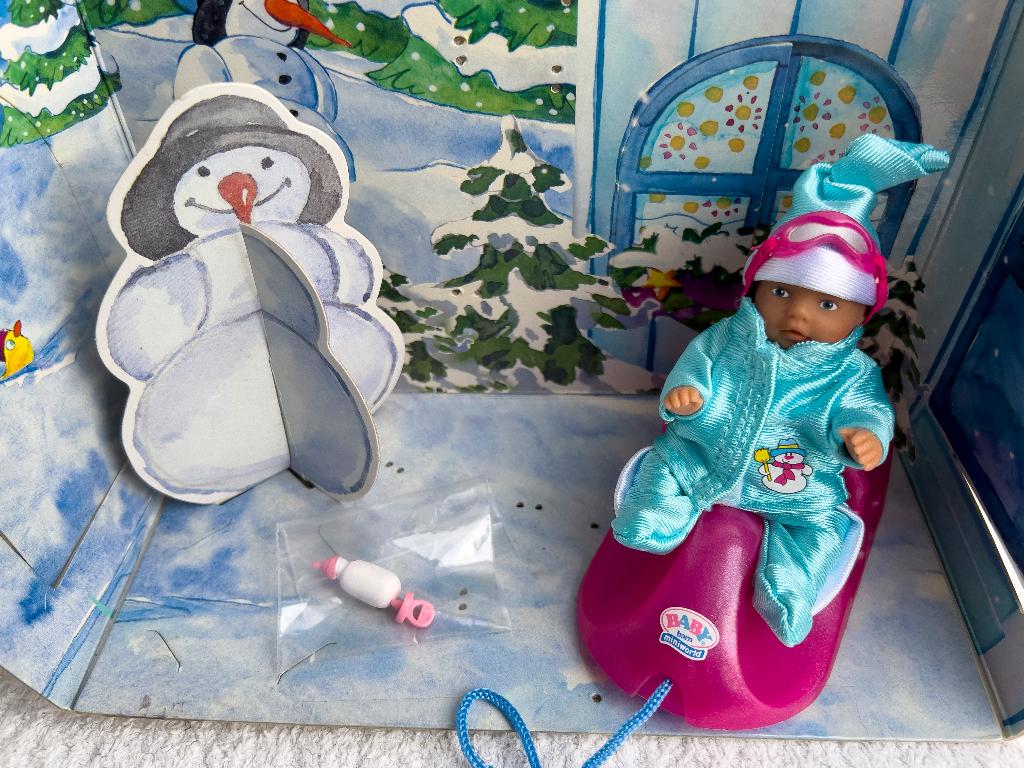 Mini baby born popje op mini baby born slee compleet, Ophalen of Verzenden, Zo goed als nieuw, Overige typen