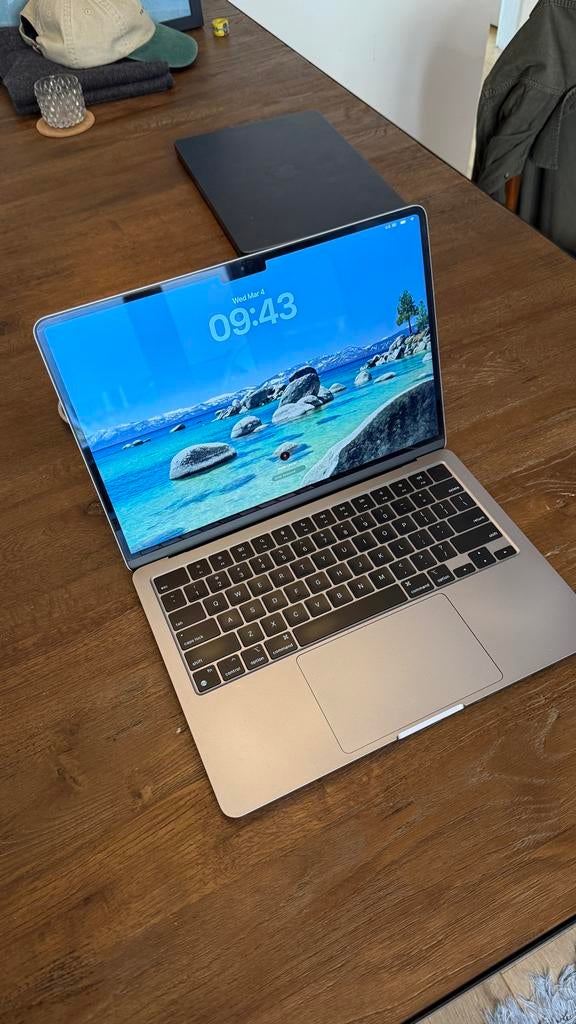 MacBook Air M2 16GB RAM 512GB SSD – Lage batterijcycli, Computers en Software, Apple Macbooks, Ophalen, Qwerty, 13 inch, 512 GB