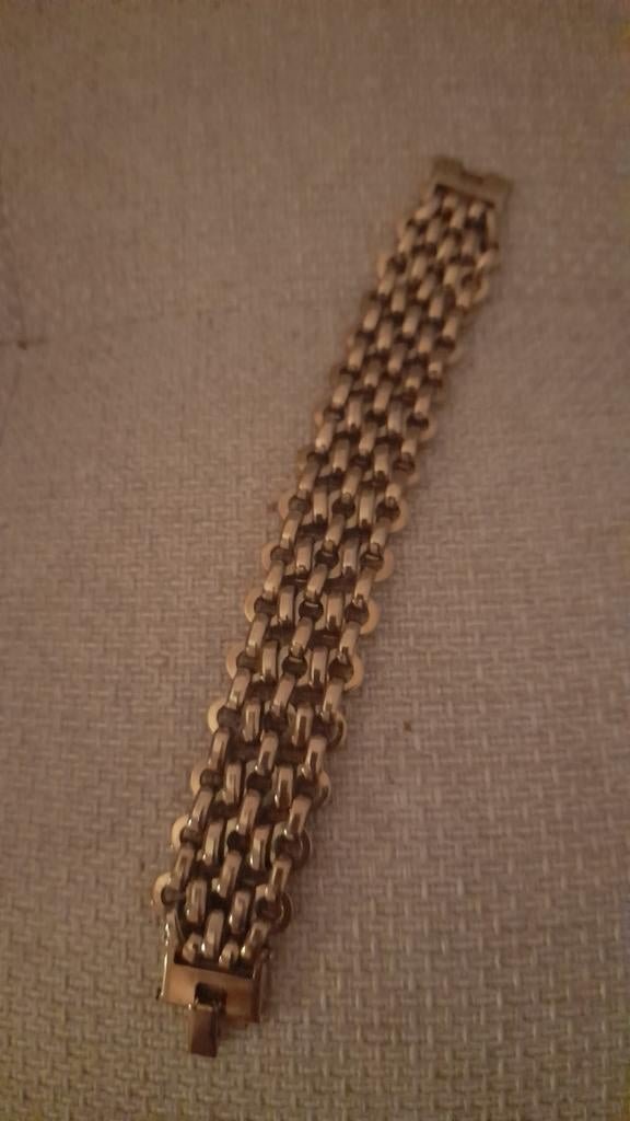 Mooie schakelarmband, Ophalen of Verzenden, Zo goed als nieuw, Zilver, Staal