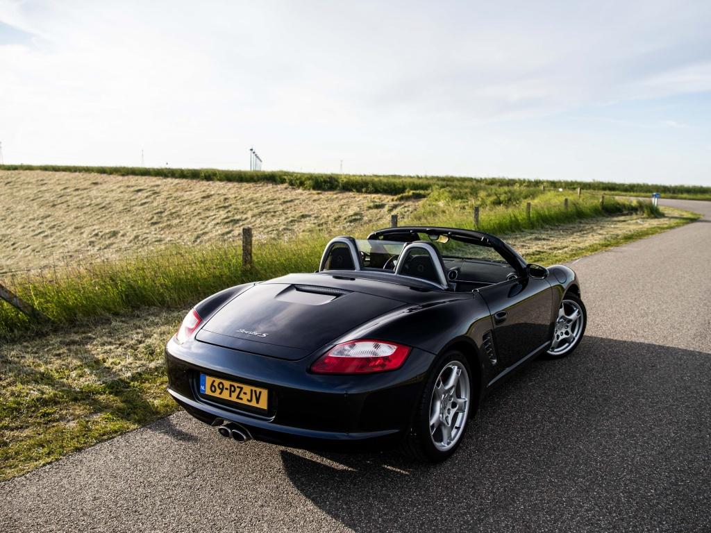 Porsche Boxster S 3.2 Orig NL NAP Handgesch. Youngtimer, Cabriolet, Blauw, Bedrijf, Handgeschakeld