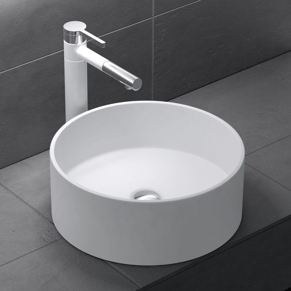 Waskom, wasbak, wastafel, opzetwastafel, wit, C-804, Doe-het-zelf en Verbouw, Verzenden, Nieuw, Wastafel