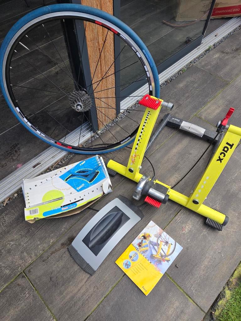 Tacx Cycle Force Skyliner fietstrainer met voorwielsteun, Gebruikt, Algemeen, Overige typen, Ophalen of Verzenden