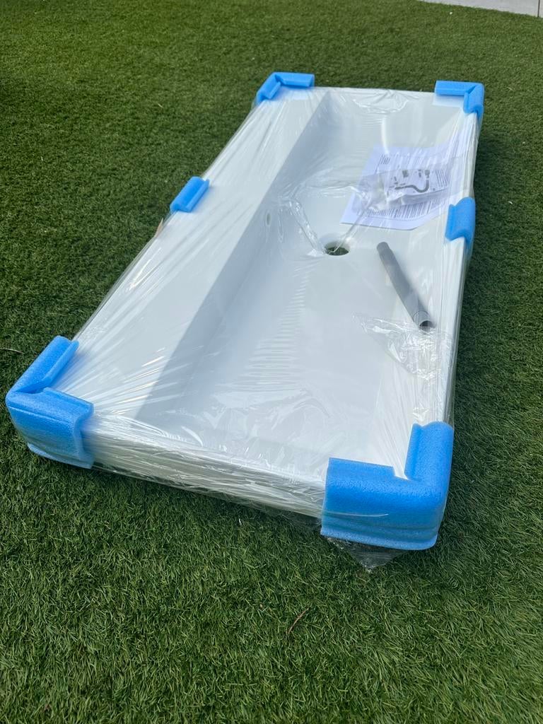 Wastafel 100x45x6cm en 100x45x8,5cm, Ophalen of Verzenden, Nieuw, Wastafel