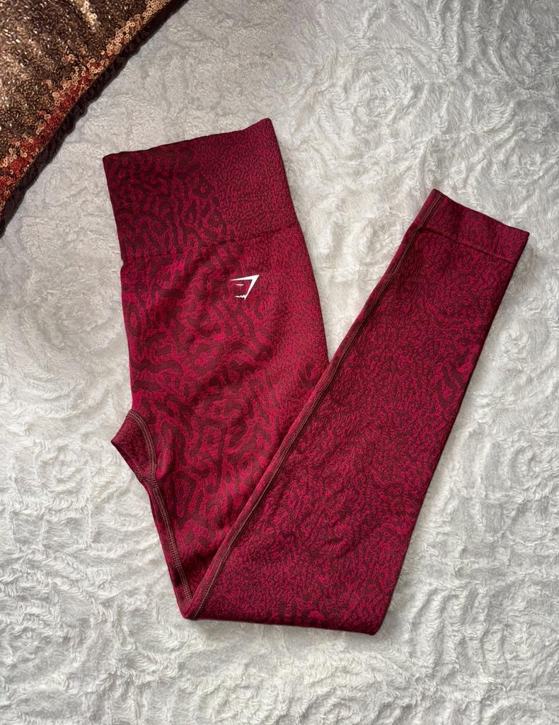 Gymshark animal seamless legging rood maat s, Kleding | Dames, Sportkleding, Nieuw, Ophalen of Verzenden, Fitness of Aerobics