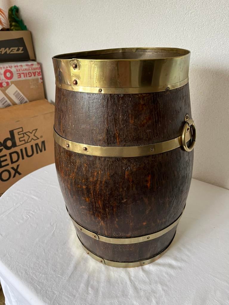 Vintage Vat Ton Vaatje Tonnetje Oude Antieke Houten Bak, Ophalen of Verzenden