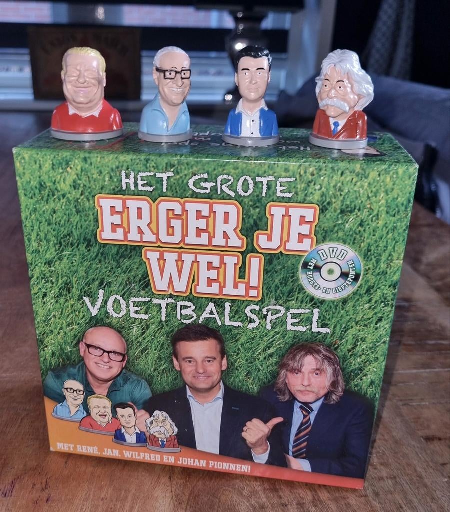 Het Grote Erger Je Wel! Voetbalspel met DVD, Drie of vier spelers, Ophalen of Verzenden, Zo goed als nieuw, Endemol