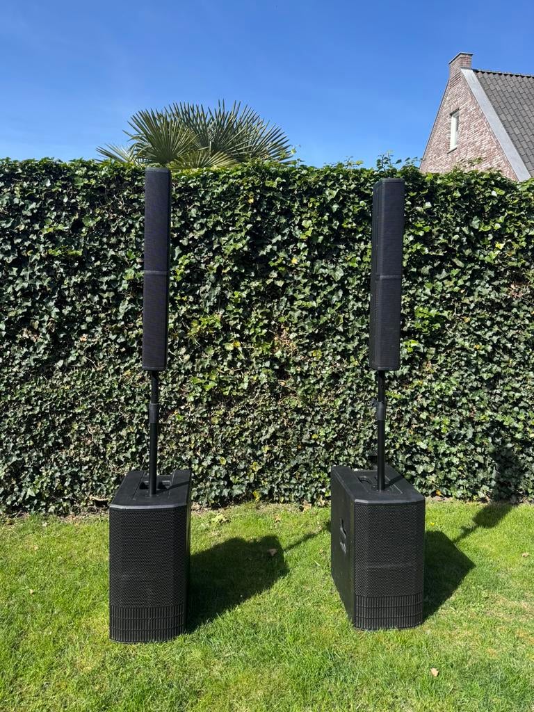 Db technologies es1002 set, Audio, Tv en Foto, Luidsprekers, Zo goed als nieuw, 120 watt of meer, Front, Rear of Stereo speakers