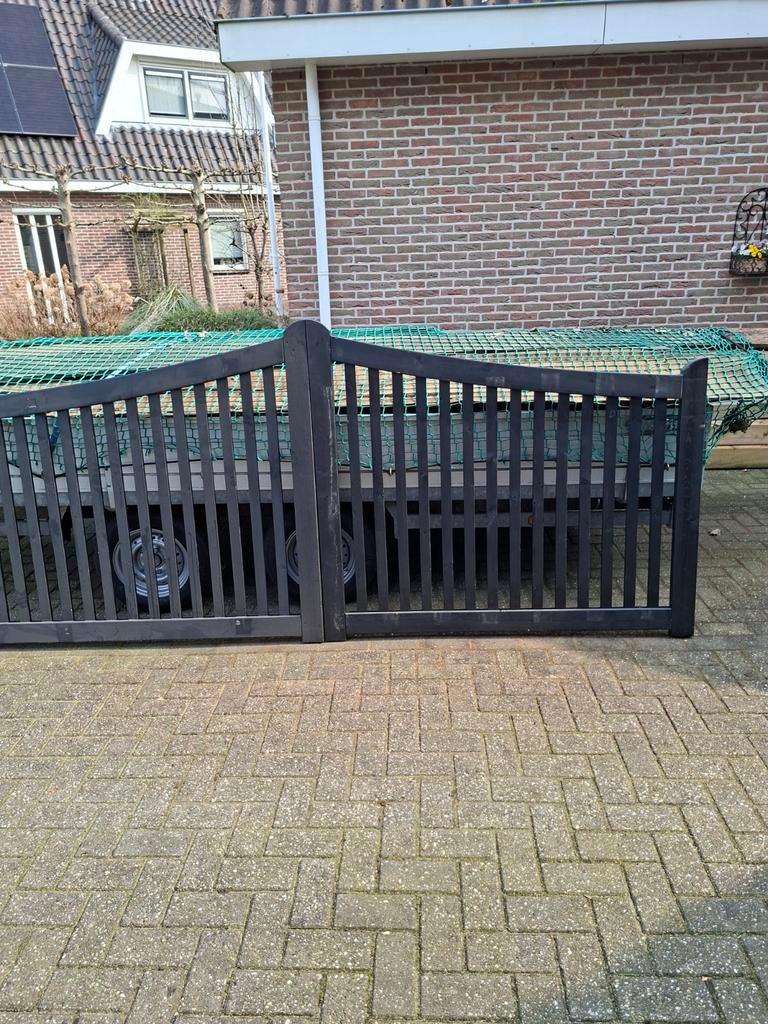 Dubbele zeer luxe poort 2x1.5m - Spotgoedkoop! Nieuw, Tuin en Terras, Tuinpoorten, Gebruikt, 100 tot 150 cm, Ophalen of Verzenden