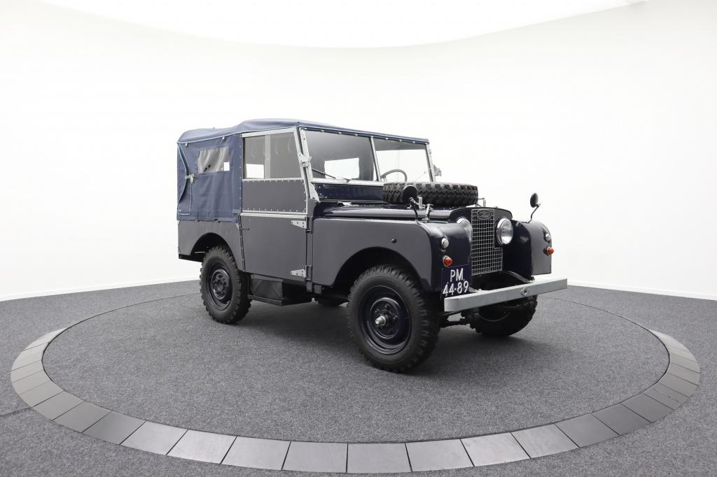 Land Rover 80 Series 1 softtop Gendarmerie CONCOURSTAAT, Auto's, Lederen bekleding, Land Rover, Blauw, Leder