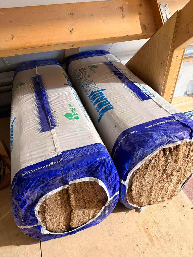 Isolatie: 2 pakken Acoustifit en 2 pakken Bouwplaat 236, Ophalen, Nieuw, Steenwol, 15 m² of meer