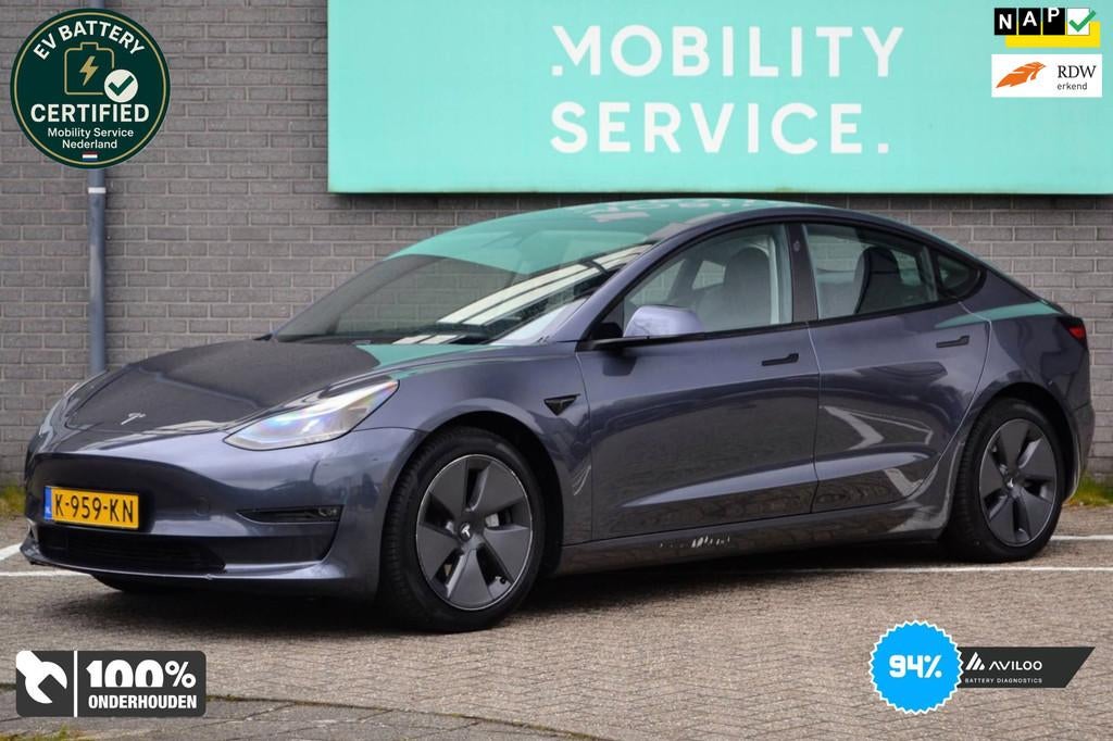 Tesla Model 3 Long Range AWD 75 kWh SOH94% Facelift Pano LED, Stoelverwarming, Gebruikt, 544 km, 1000 kg