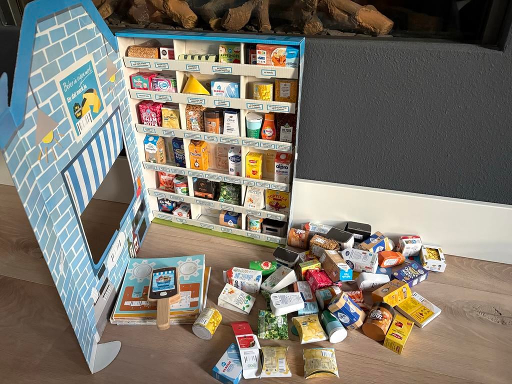 AH Mini's Supermarkt met veel boodschappen en scanner, Albert Heijn, Ophalen