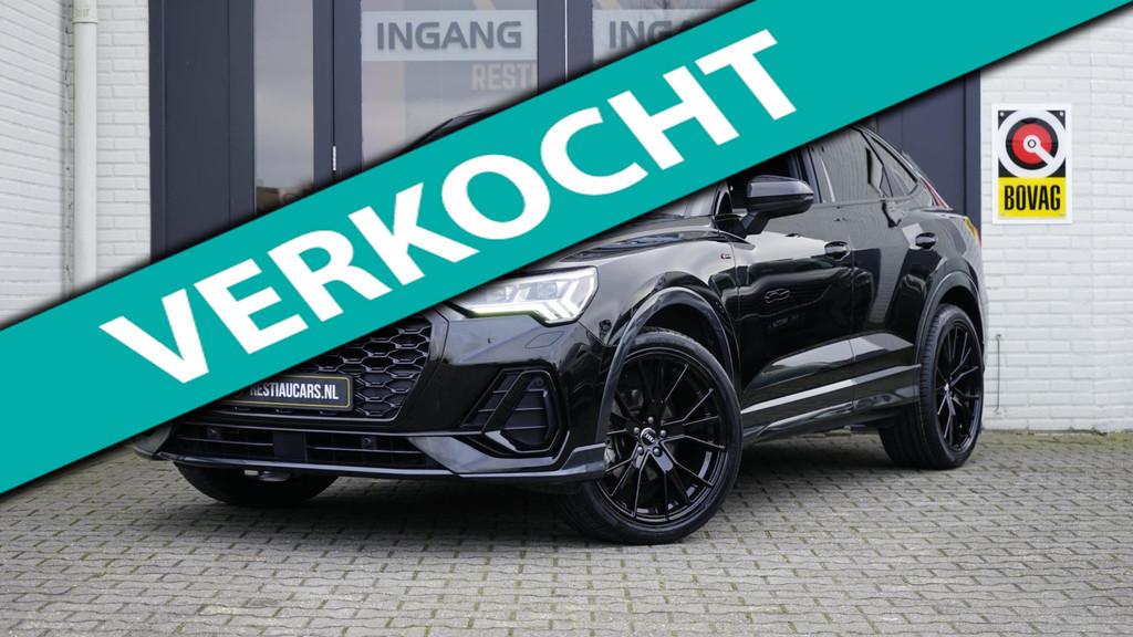 Audi Q3 Sportback 35 TFSI 3x S-Line BLACK OPTIK AUTOMAAT-AUD, 15 km/l, Zwart, 4 cilinders, 150 pk