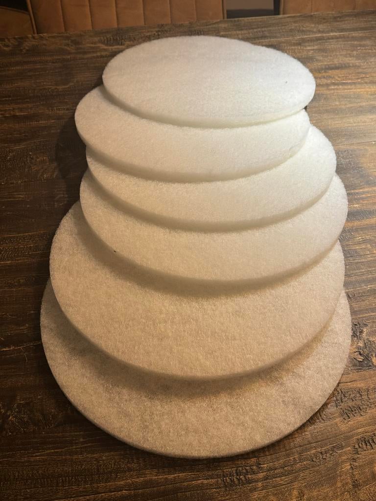 Polijst pads - nieuw 16”/406 mm Rood en Wit, Ophalen of Verzenden, Nieuw