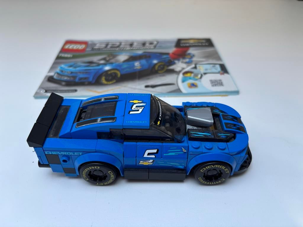 LEGO Speed Champions 75891 Chevrolet Camaro ZL1 Race Car, Lego, Zo goed als nieuw, Complete set, Inclusief instructies