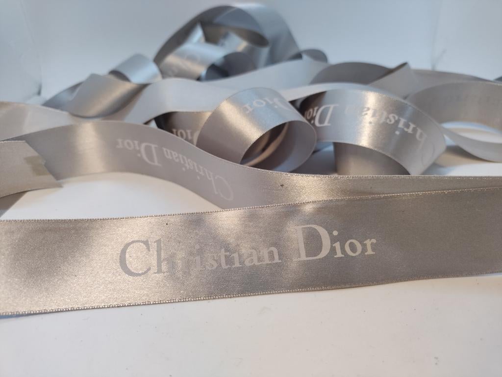 Christian Dior Satijn Lint - 6 Meter, 120 cm of meer, Ophalen of Verzenden, Katoen, Nieuw