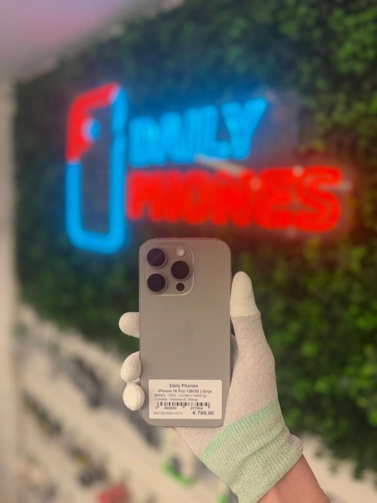 Zo goed als nieuw Apple iPhone 16 Pro 128GB, Ophalen of Verzenden, Zo goed als nieuw
