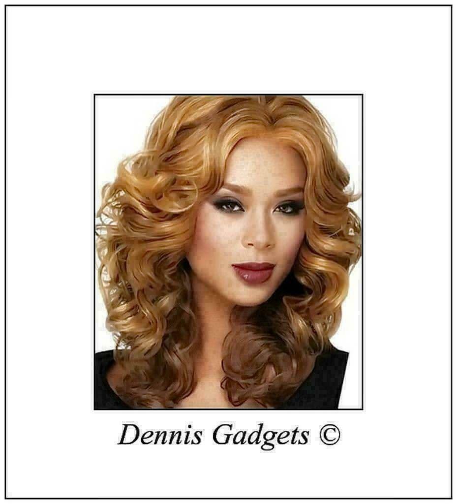 Dennis Gadgets:Sexy damespruik halflang mixed brown nr. 45, Sieraden, Tassen en Uiterlijk, Uiterlijk | Haarverzorging, Ophalen of Verzenden