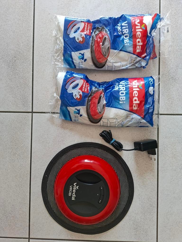 Vileda Virobi robotstofzuiger met oplader en 40 pads, Witgoed en Apparatuur, Verzenden