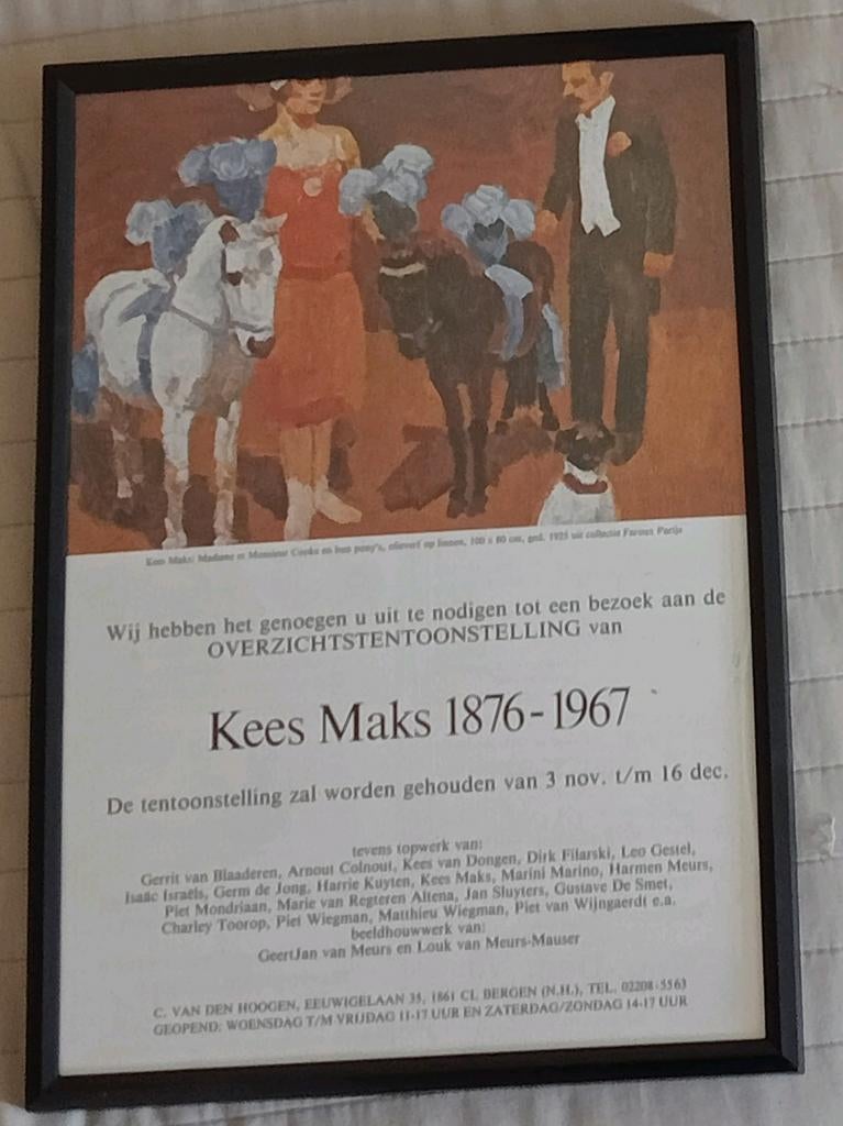 Kees Maks affiche jaren 70-80, Ophalen of Verzenden, 1960 tot 1980, Tijdschrift