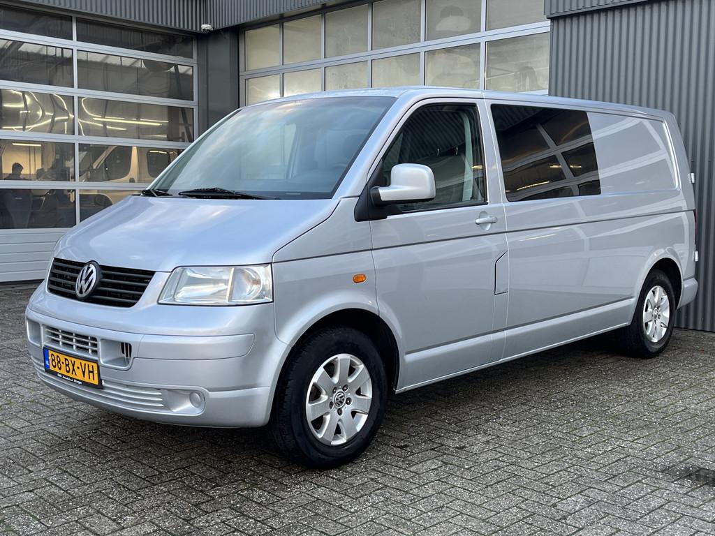 Volkswagen Transporter 2.5 TDI 340 Trendline DC Youngtimer B, Auto's, Bestelauto's, Voorwielaandrijving, Stof, Gebruikt, Zwart