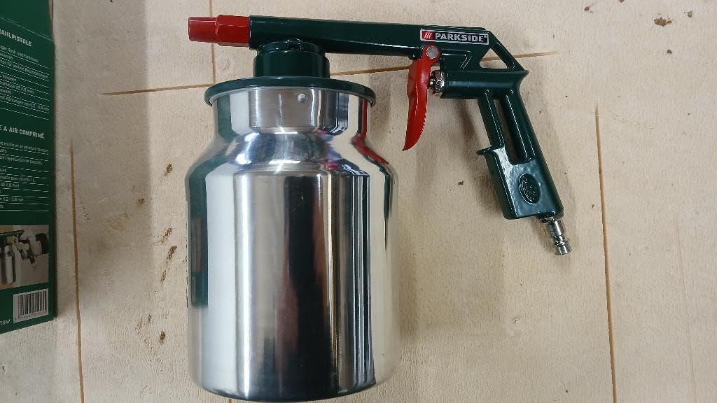 Zandstraalpistool, Ophalen of Verzenden, Zo goed als nieuw, Minder dan 200 liter/min, Minder dan 6 bar