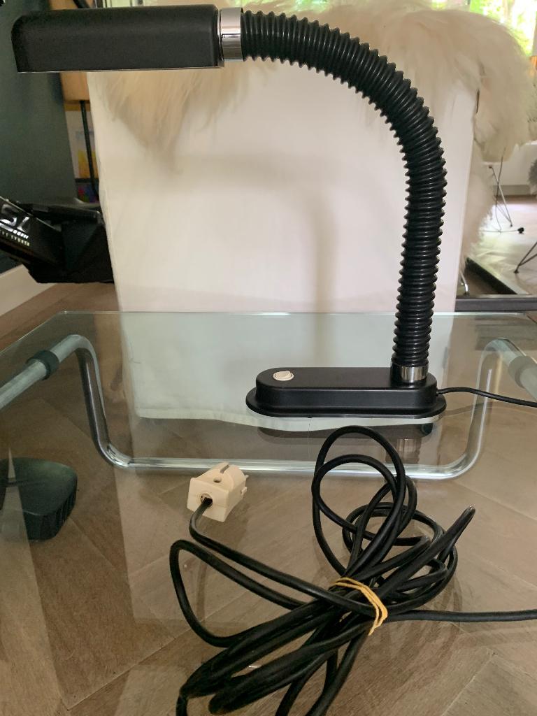 Hillebrand design bureaulamp tube kunststof/ metaal jaren 70, Ophalen of Verzenden, Metaal, Design, Minder dan 50 cm