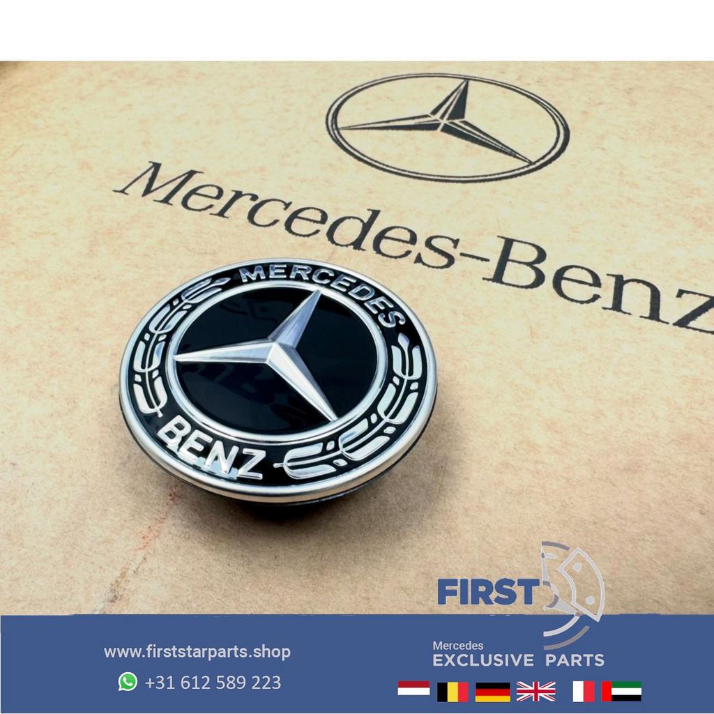Mercedes Motorkap LOGO EMBLEEM ZWART W176 W117 W204 W212 W21, Auto-onderdelen, Gebruikt, -, Ophalen of Verzenden, -