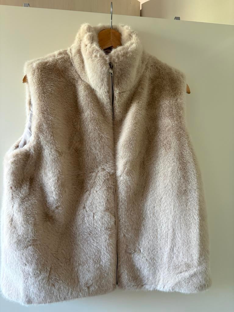 Nieuw bont gilet maat M, Ophalen of Verzenden, Nieuw, Maat 38/40 (M), Beige